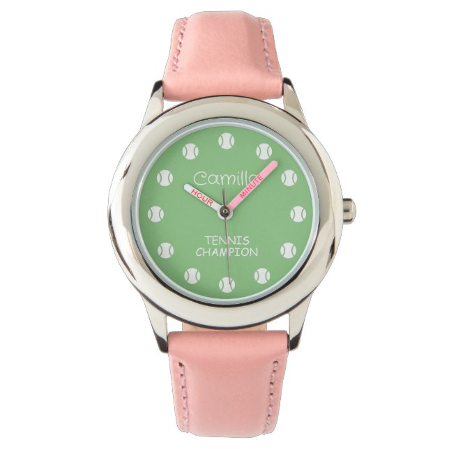 Kindertennisball-Armbanduhr-Geschenk für kleine Mä Armbanduhr (Vorderseite)
