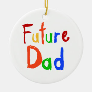 Kindertext-zukünftige Vater-T - Shirts und Keramikornament