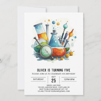 Kindertrank Labrador Scientist zum Geburtstag Einladung