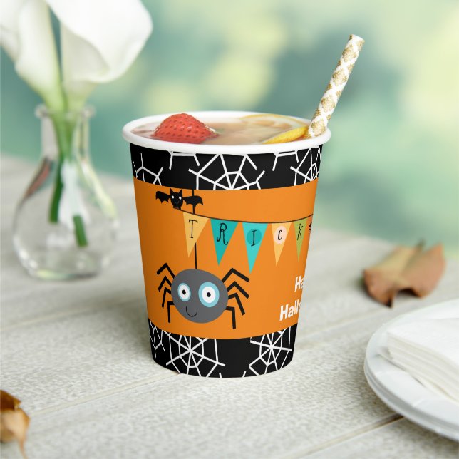 Kindertrick oder Treat Spione Halloween Pappbecher (In Situ)