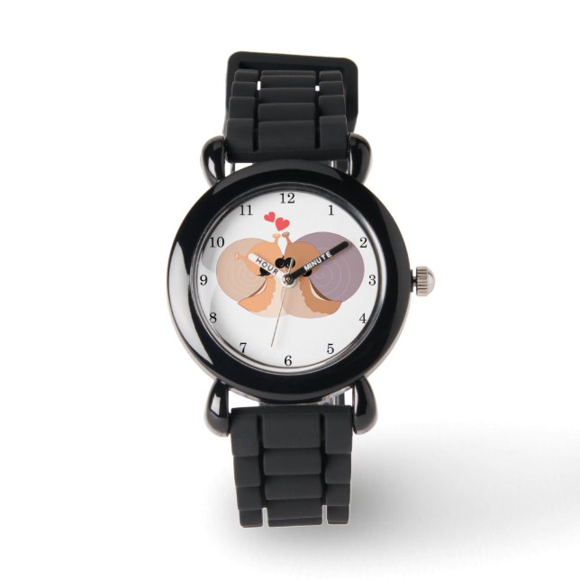 Kinderuhr - in Liebe 2 Armbanduhr (Vorderseite)