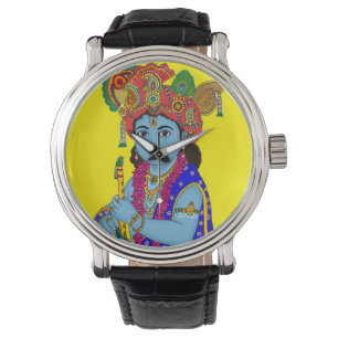 Kinderuhr Krishna an der Wand Armbanduhr