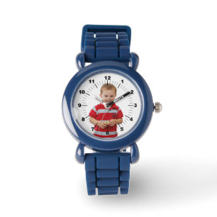 Kinderuhr - Personalisiert - blau Armbanduhr