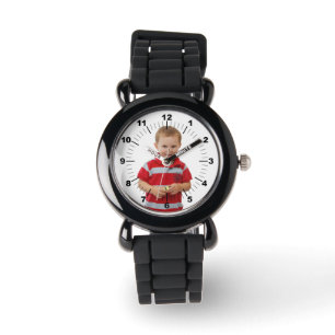 Kinderuhr - Personalisiert - Silberner Glitzer Armbanduhr