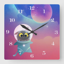 Kinderuhr Quadratische Wanduhr