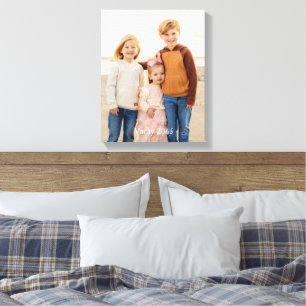 Kinderurlaub Foto Leinwanddruck