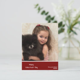 Kindervalentinkarte, personalisiertes Valentin, Cu Feiertagskarte