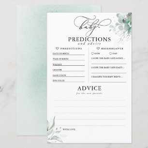 Kindervoraussagen und Ratschläge Kinderduschkarte