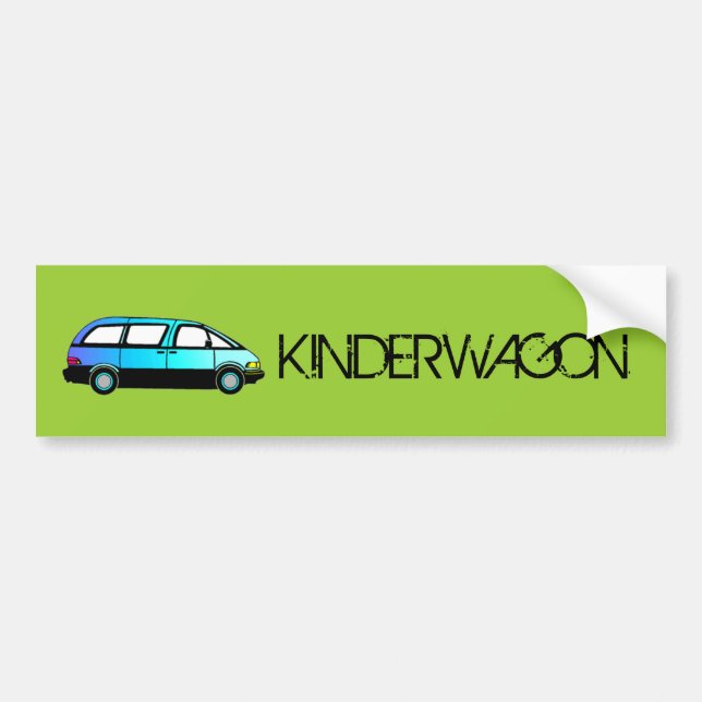 KINDERWAGON Autoaufkleber (Vorne)