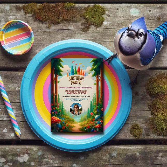 Kinderwald zum Geburtstag Einladung (Von Creator hochgeladen)