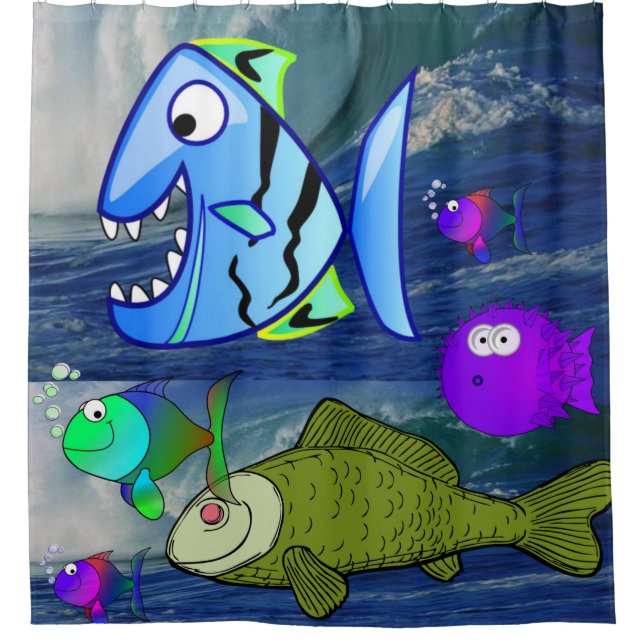 Kinderwasserduschvorhang Duschvorhang (Vorderseite)