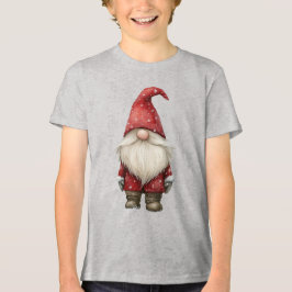 "Kinderweihnachtelf-T-Shirt - Kleine Helferin des Tri-Blend Shirt