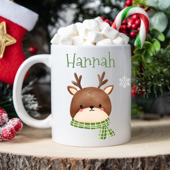 Kinderweihnachtsmugge Kaffeetasse (Cute Christmas mug, personalized kids mug, personalized christmas mug, mug with kids name, hot cocoa)