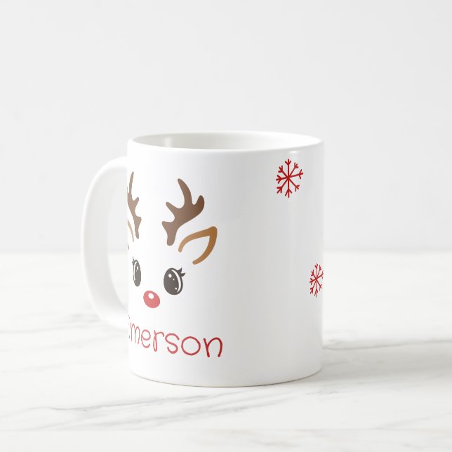Kinderweihnachtsmugge Kaffeetasse (Vorderseite Links)