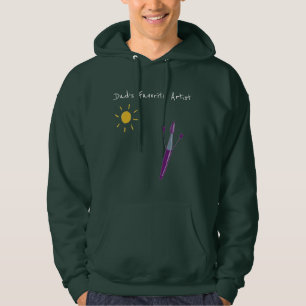Kinderwerk zum Vater auf einem Hoodie