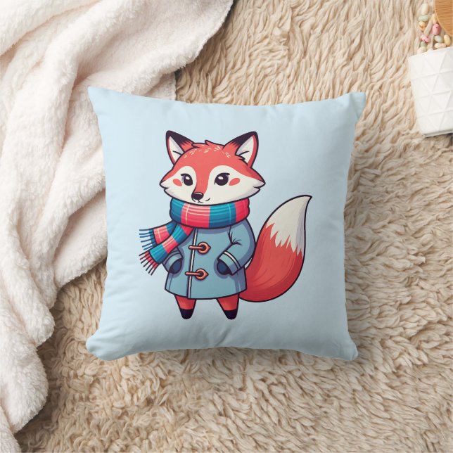 Kinderwinterfuchs Kissen (Decke)