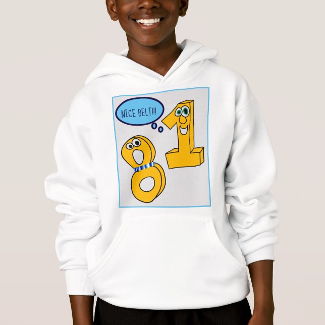 Kinderwitz Hoodie (Vorderseite)