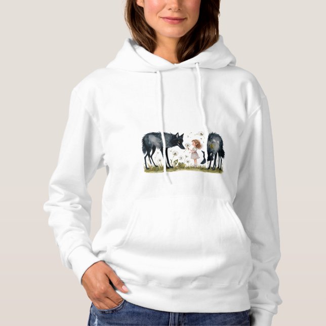Kinderzauber und der Charme der Wölfe Hoodie (Vorderseite)