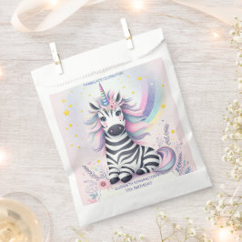 Kinderzebra Unicorn Rainbow Geburtstagsparty Geschenktütchen