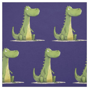 Kinderzeichentrickfilm Dinosaurier Tiere Blau Grün Stoff