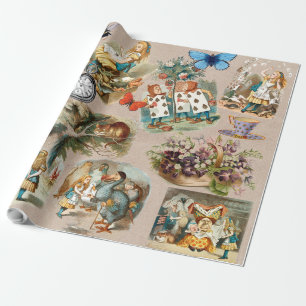 Kinderzimmer Alice Bunt 1800er Klassiker Wunderlan Geschenkpapier