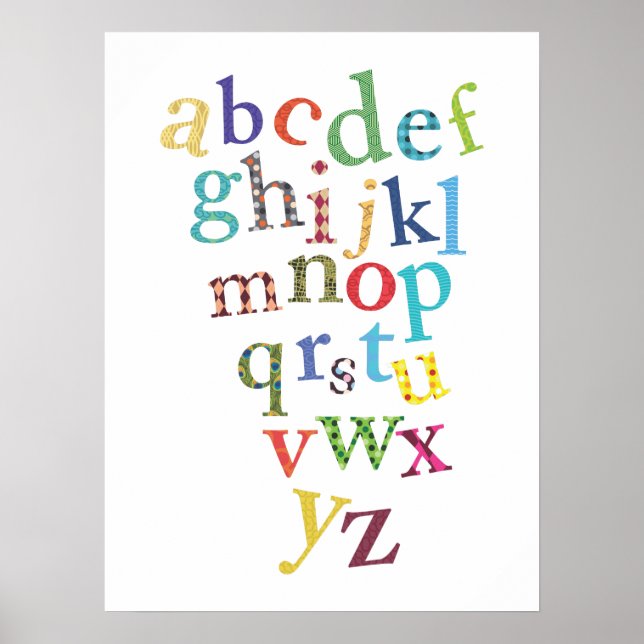 Kinderzimmer Art | Alphabet Print Poster (Vorne)