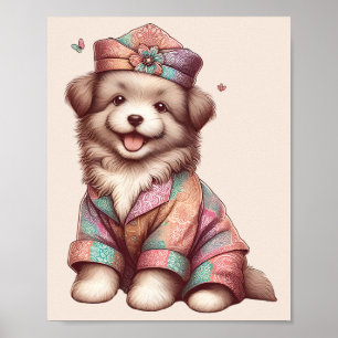 Kinderzimmer Art Nusantara / Heritage Baby Animal Poster