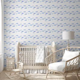 Kinderzimmer Baby Blue Sea Fish Tapete