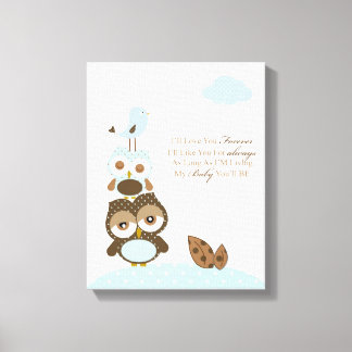 Kinderzimmer Baby Boy Art - Ich werde dich für imm Leinwanddruck