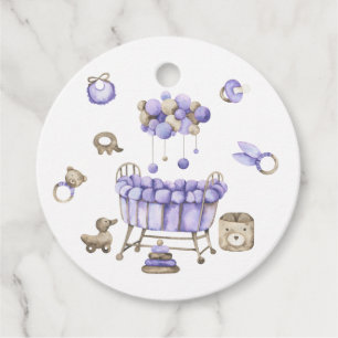 Kinderzimmer-Baby-Party - Danke Karte Geschenkanhänger