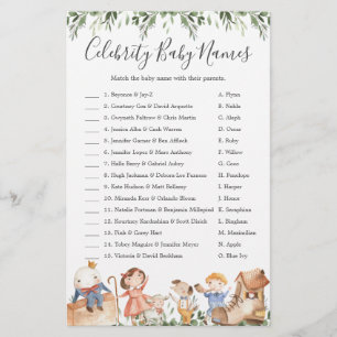 Kinderzimmer Baby Shower Celebrity Baby Names Game