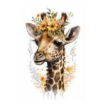 Kinderzimmer Bilder von Tieren: Giraffe