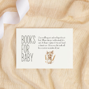 Kinderzimmer-Bücher für Babydusche Mitteilungskarte