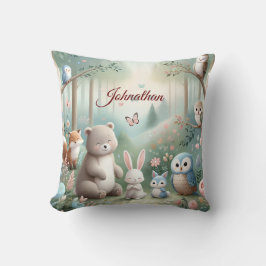 Kinderzimmer Deco, Forest Niedlicher Tiere - Indiv Kissen