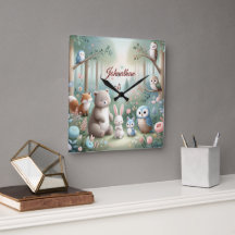 Kinderzimmer Deco, Forest Niedlicher Tiere - Indiv