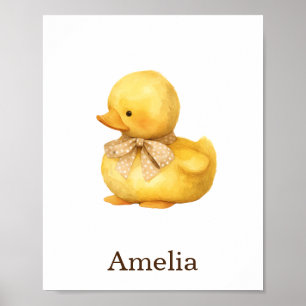 Kinderzimmer Decor Toy Animal Duck Gender Neutral Poster