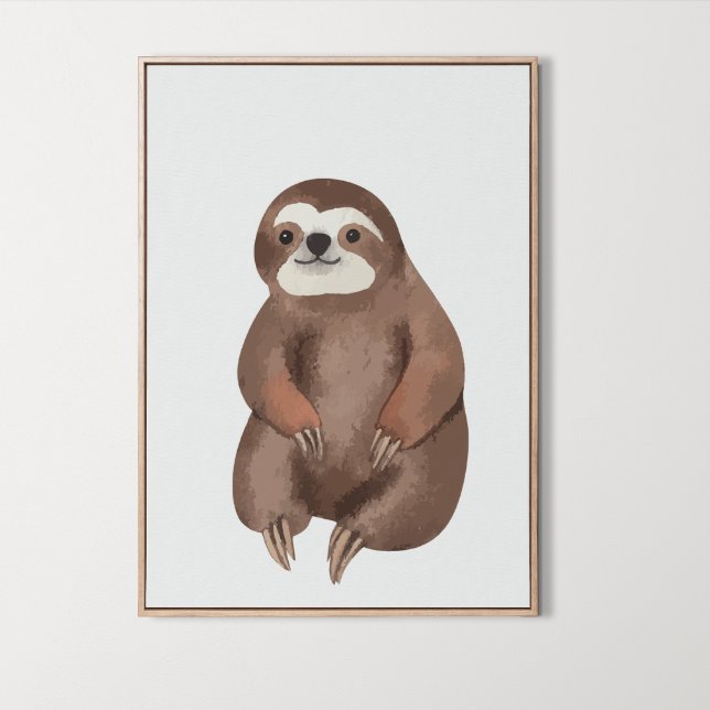 Kinderzimmer-Dekoration in Aquarelltönen Poster (Watercolor Woodland Animals Nursery Room Decor, animal prints, 
)