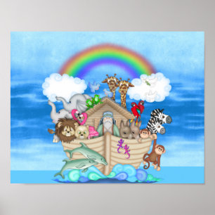 KINDERZIMMER DEKORATION  Noahs Arche REGENBOGEN WA