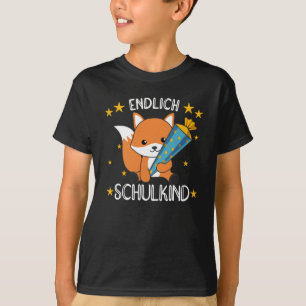 Kinderzimmer Fox School Children School Bag Sweet T-Shirt
