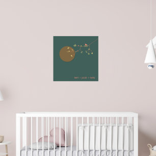 Kinderzimmer für Neugeborene Kindermädchen Kunst d Poster