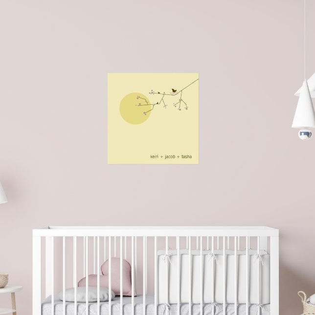 Kinderzimmer für Neugeborene Kindermädchen Kunst d Poster (Kinderzimmer 2)