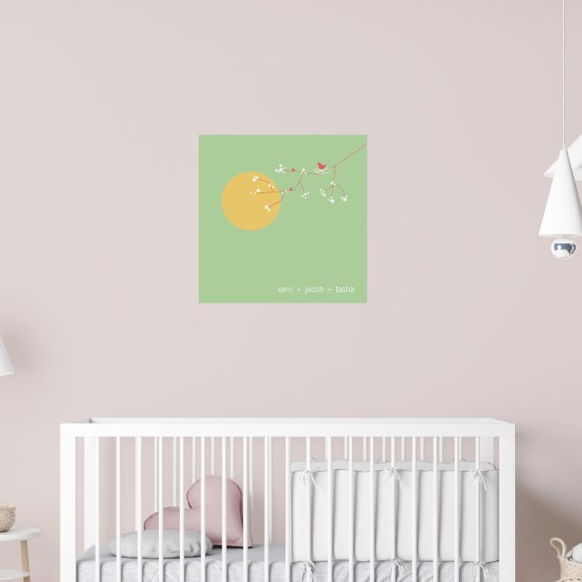 Kinderzimmer für Neugeborene Kindermädchen Kunst d Poster (Kinderzimmer 2)
