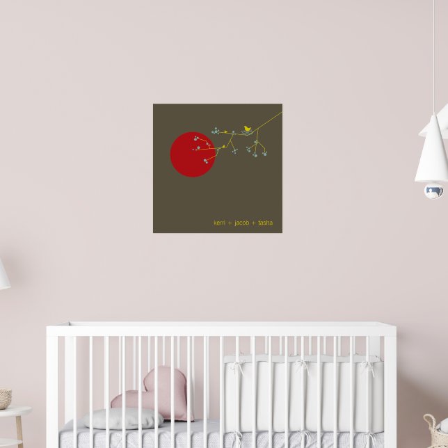 Kinderzimmer für Neugeborene Kindermädchen Kunst d Poster (Kinderzimmer 2)