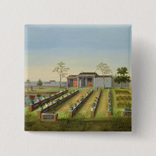 Kinderzimmer-Garten, c.1820-40 (w/c auf Papier) Button