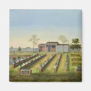 Kinderzimmer-Garten, c.1820-40 (w/c auf Papier) Magnet