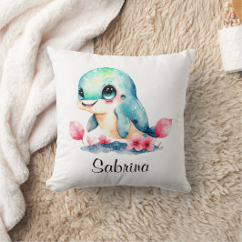 Kinderzimmer Kids Room Dolphin Wasserfarbe Kissen