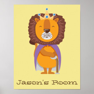 Kinderzimmer King Lion Poster