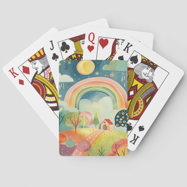 Kinderzimmer-Kunstdesign Spielkarten (Rückseite)