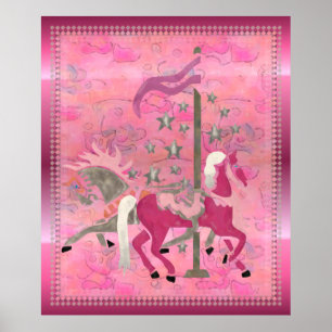 Kinderzimmer-Kunstwerke Carousel Dreams Poster