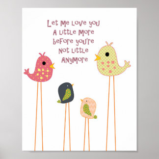 Kinderzimmer Little Bird Wall Art Poster